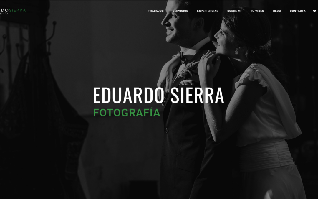 Diseño web y asesoría de redes sociales para Eduardo Sierra Fotografía